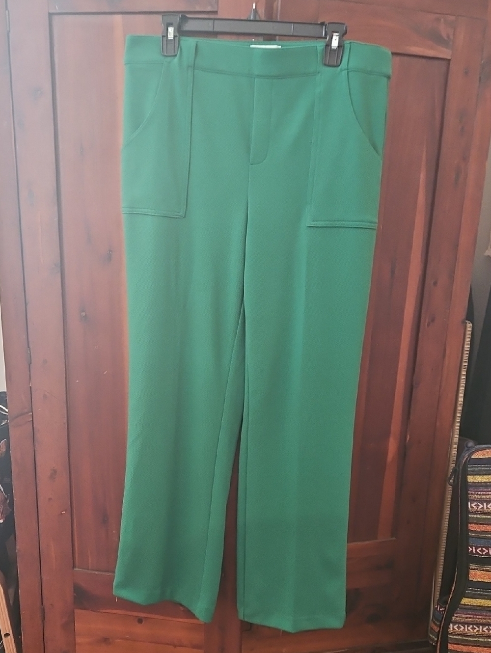 Jules & Leopold Green Wide-Leg Pants